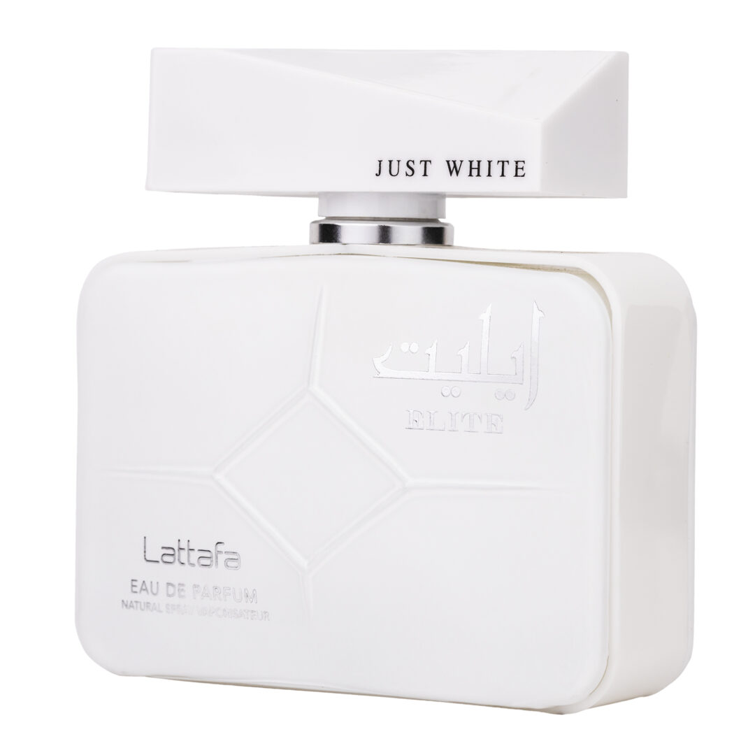 Apa de Parfum Elite Just White, Lattafa, Barbati - 100ml