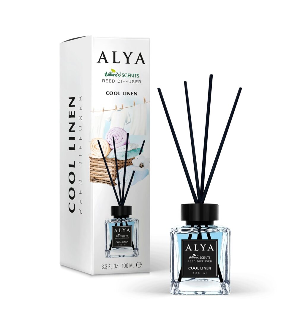 Deodorant de Camera Cool Linen, Alya, Reed Diffuser - 100ml