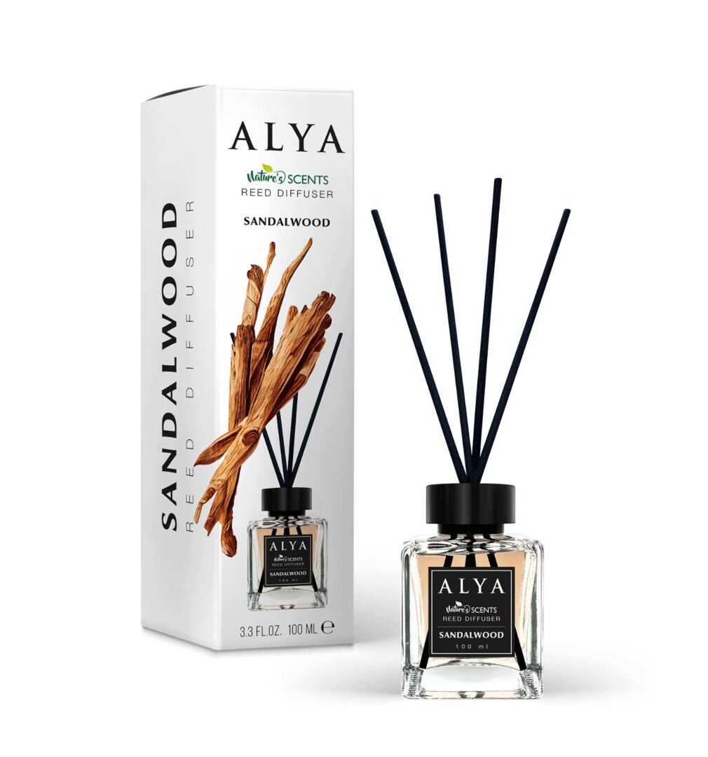 Deodorant de Camera Sandalwood, Alya, Reed Diffuser - 100ml