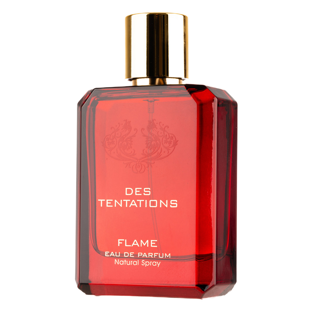 Apa de Parfum Des Tentations Flame, Fragrance World, Femei - 100ml