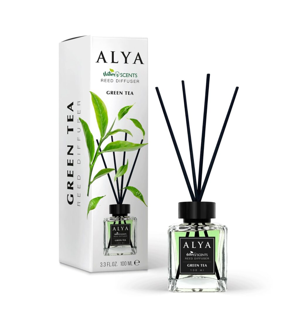 Deodorant de Camera Green Tea, Alya, Reed Diffuser - 100ml