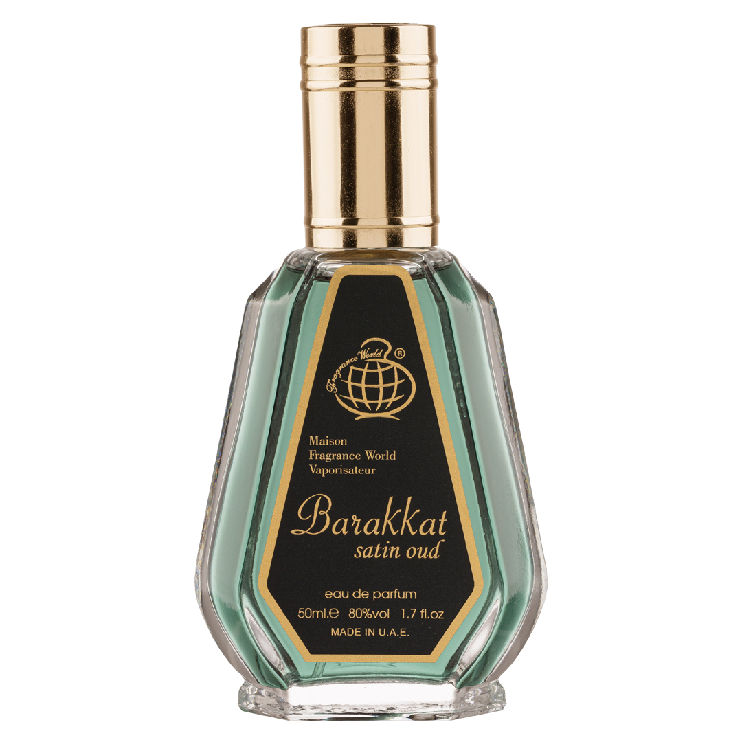 Apa de Parfum Barakkat Satin Oud, Fragrance World, Unisex - 50ml - 1 | YEO