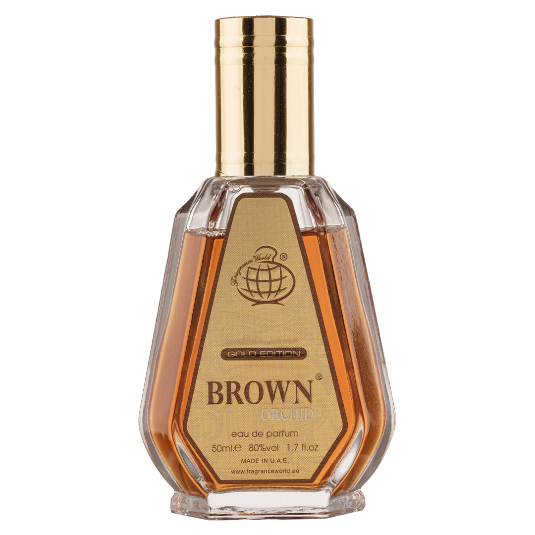 Apa de Parfum Brown Orchid Gold Edition, Fragrance World, Unisex - 50ml - 1 | YEO