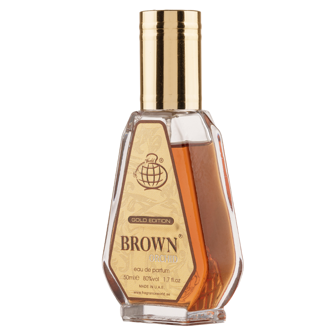 Apa de Parfum Brown Orchid Gold Edition, Fragrance World, Unisex - 50ml