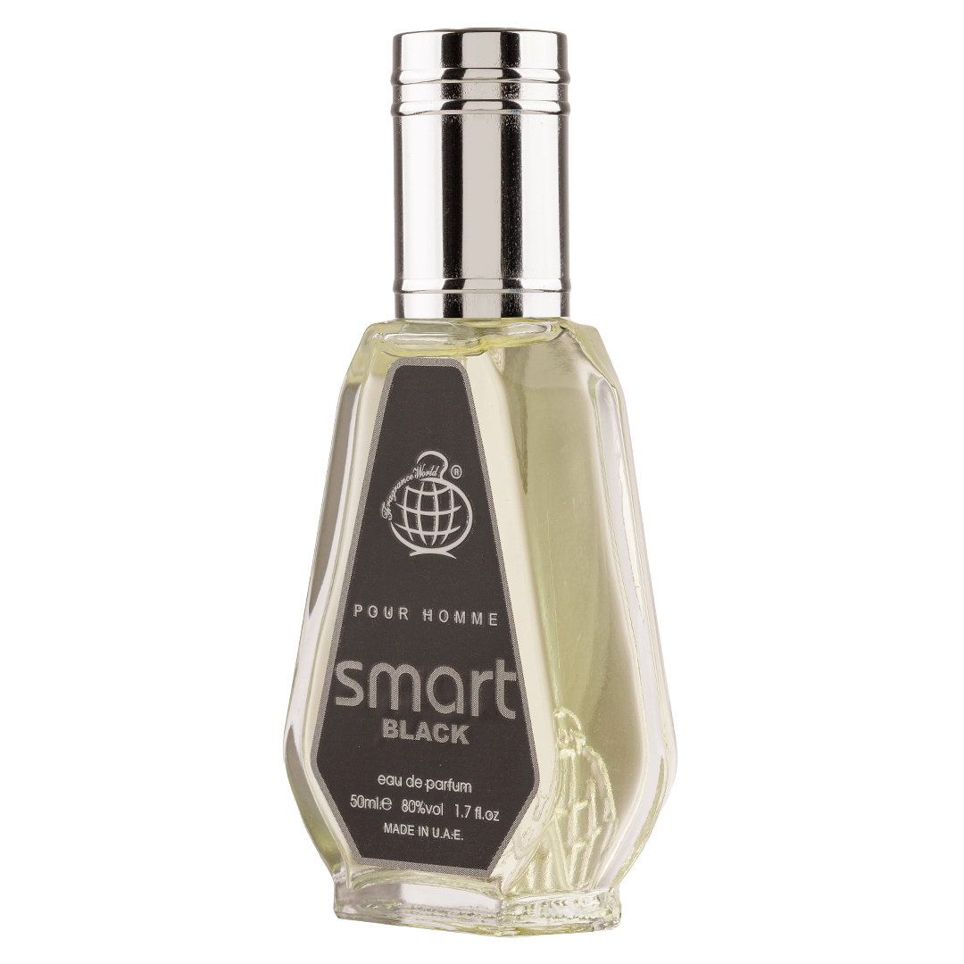 Apa de Parfum Smart Black, Fragrance World, Barbati - 50ml