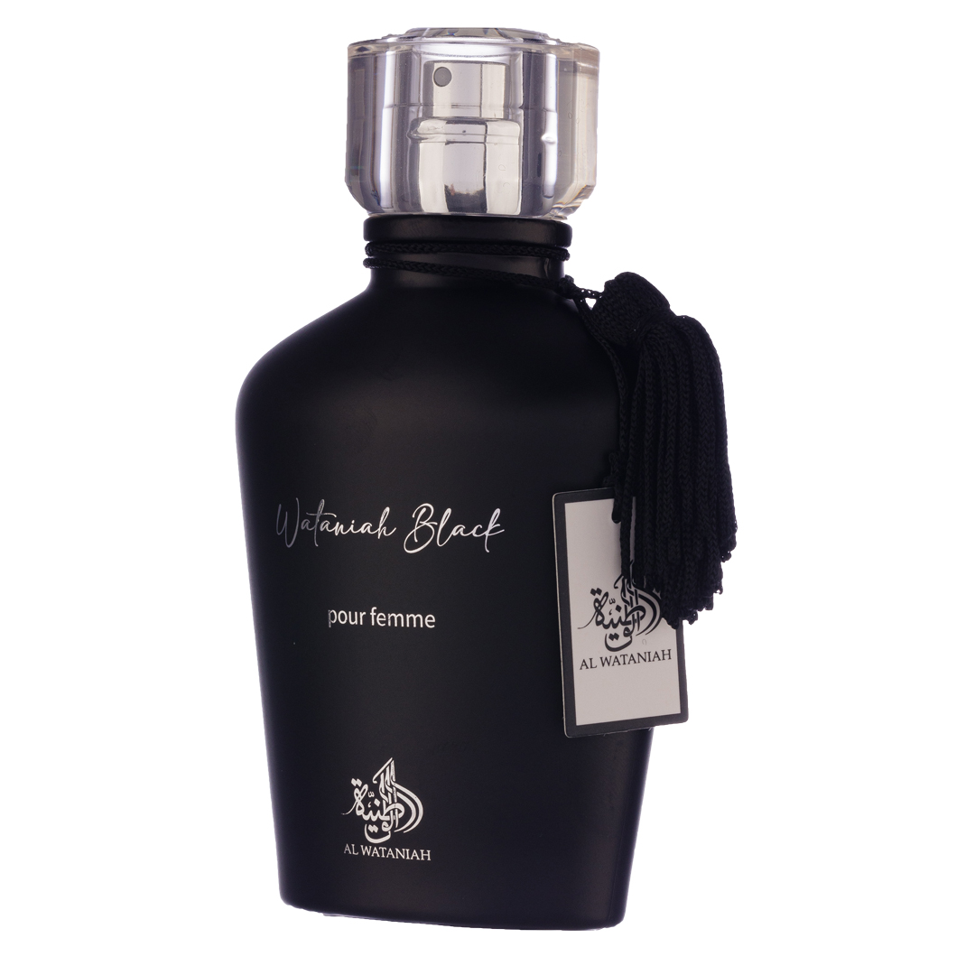 Apa de Parfum Watania Black, Al Wataniah, Femei - 100ml